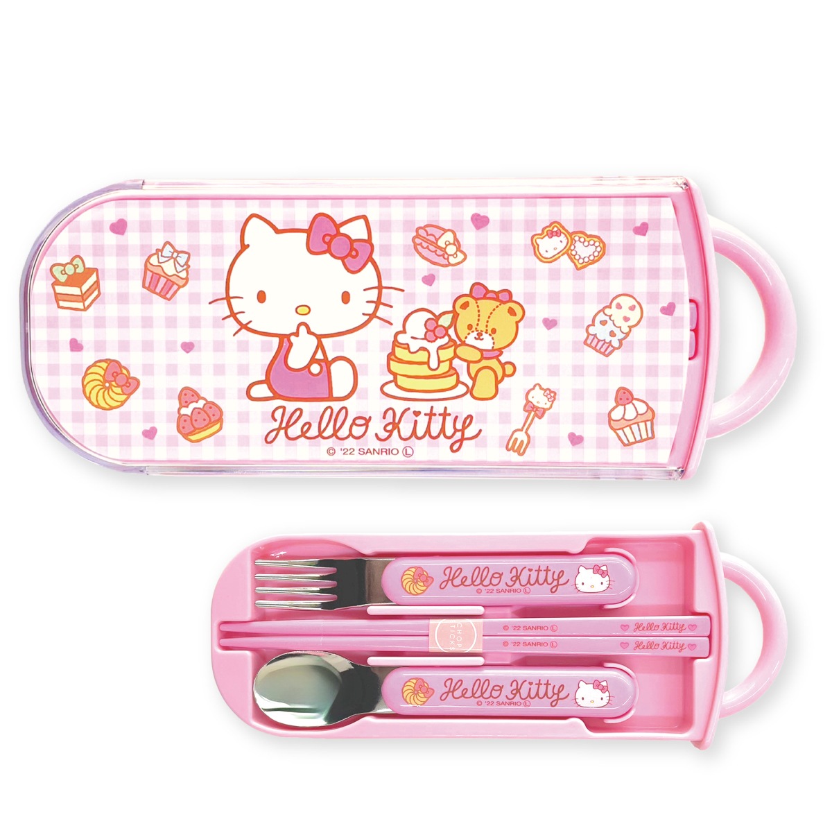 トリオセット 箸 スプーン カトラリーセット キャラクター 抗菌 銀イオン 食洗機 スライド式 お弁当 給食 ランチ 名前シール 幼稚園 日本製 メール便 スケーター