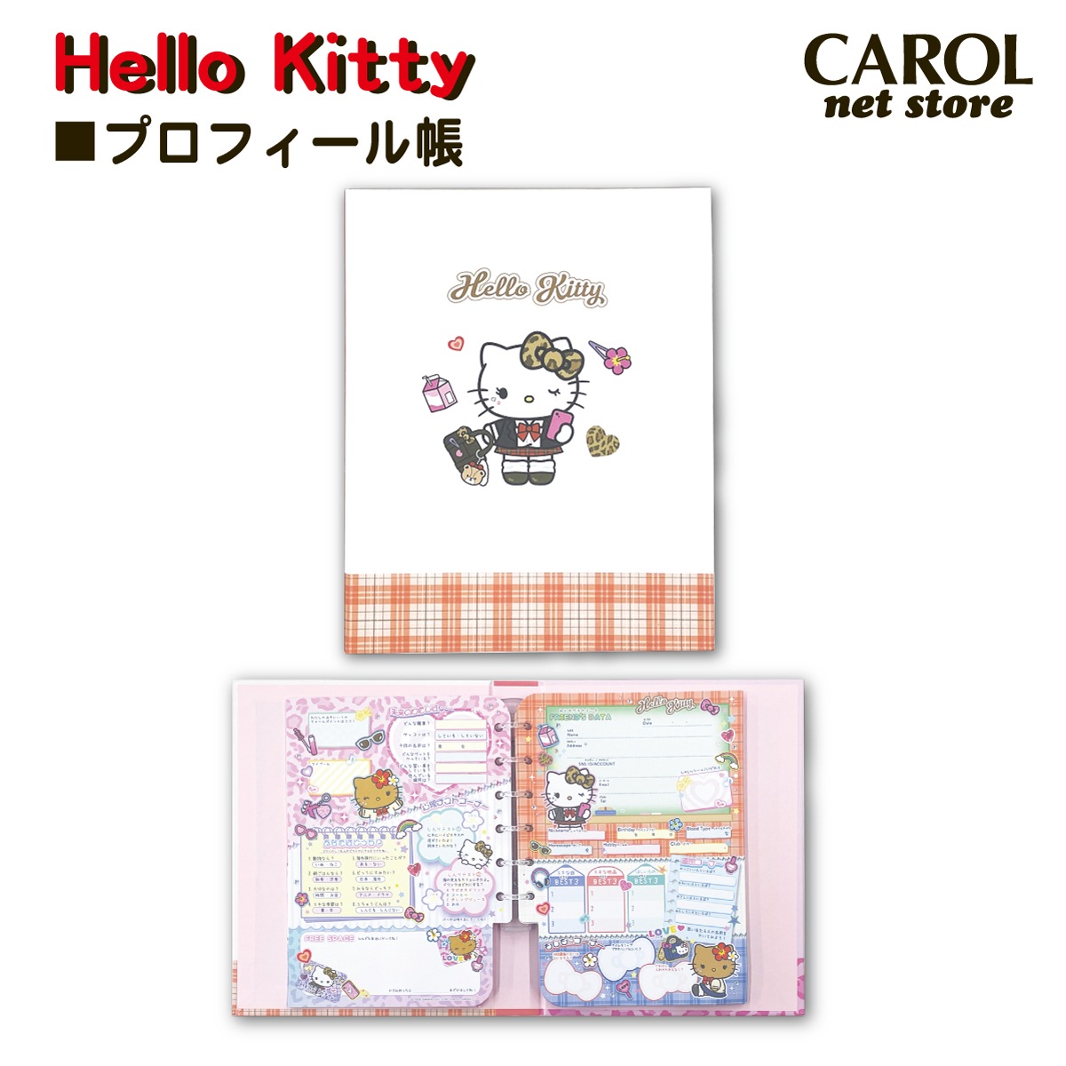 プロフィール帳 プロフ帳 ハローキティ hellokitty サンリオ お友達