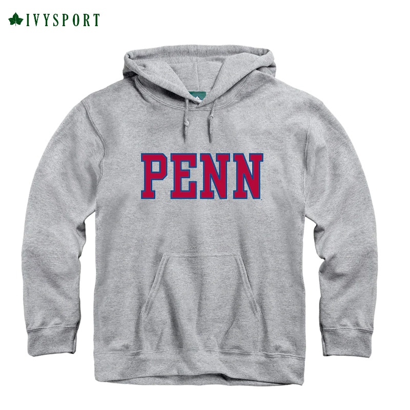 IVYSPORT [ӡݡ] - Penn Classic Hooded Sweatshirt (Heather Grey)