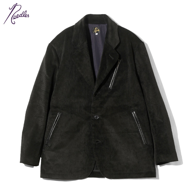 NEEDLES[ニードルス] - ZIPPED TRAVEL JACKET - 8W CORDUROY - BLACK