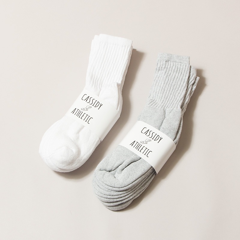 CASSIDY ATHLETIC [㥷ǥ å] - 4P SOCKS _ SOLID / 2Col.
