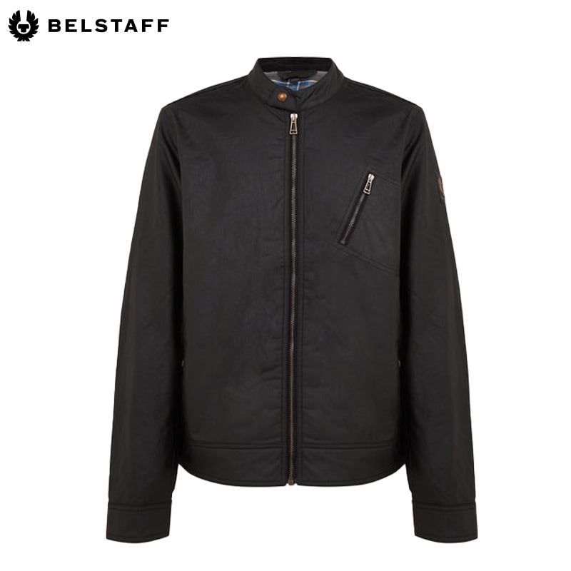 BELSTAFF [٥륹å] - SIDELINE JACKET - WAXED COTTON - BLACK