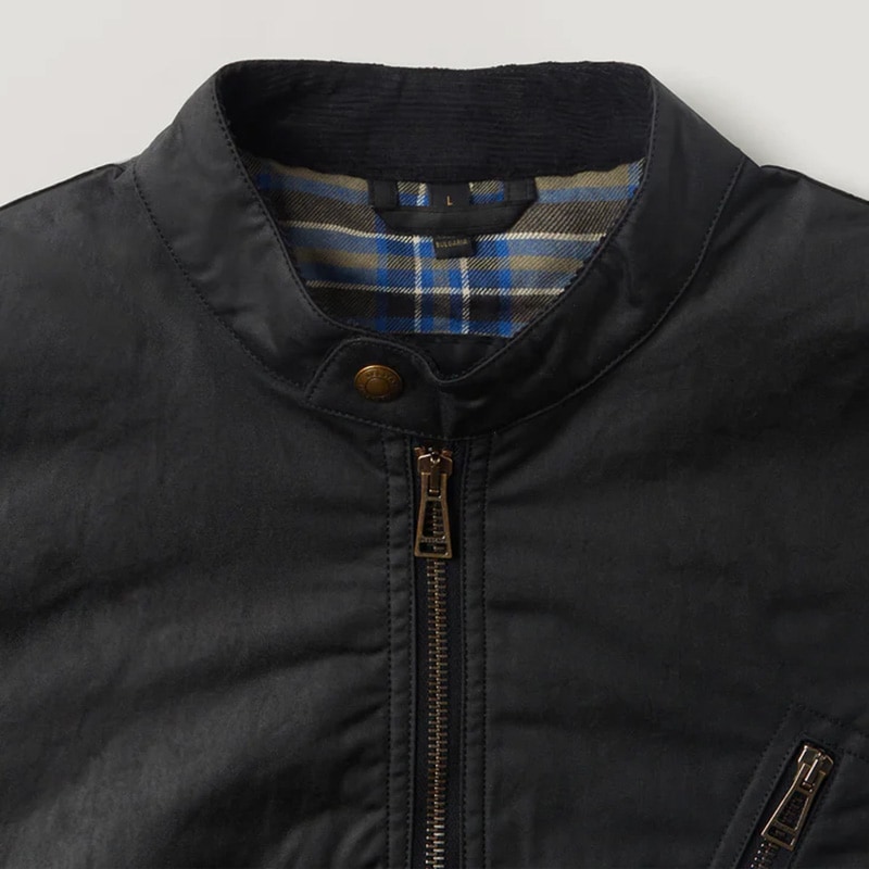 BELSTAFF [٥륹å] - SIDELINE JACKET - WAXED COTTON - BLACK