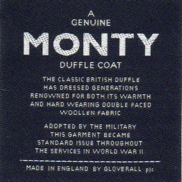 GLOVERALL�ڥ������С��������- MONTY DUFFLE COAT / NAVY