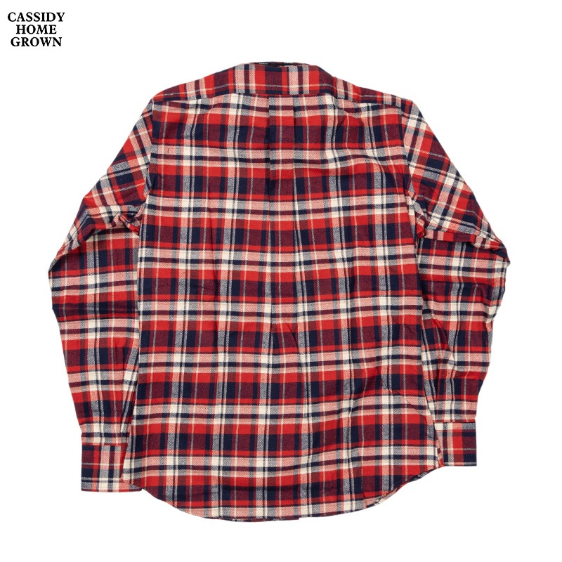 CASSIDY HOME GROWN [㥷ǥۡ॰] - COTTON FLANNEL REGULAR COLLAR SHIRTS - RED CHECK