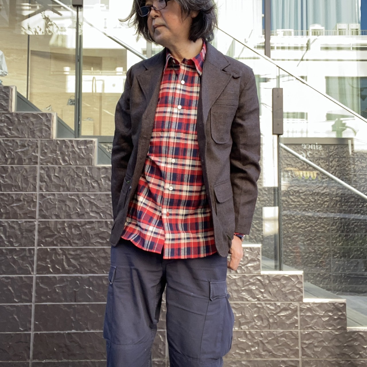 CASSIDY HOME GROWN [㥷ǥۡ॰] - COTTON FLANNEL REGULAR COLLAR SHIRTS - RED CHECK