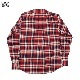 CASSIDY HOME GROWN [㥷ǥۡ॰] - COTTON FLANNEL REGULAR COLLAR SHIRTS - RED CHECK
