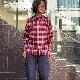 CASSIDY HOME GROWN [㥷ǥۡ॰] - COTTON FLANNEL REGULAR COLLAR SHIRTS - RED CHECK