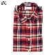 CASSIDY HOME GROWN [㥷ǥۡ॰] - COTTON FLANNEL REGULAR COLLAR SHIRTS - RED CHECK