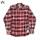 CASSIDY HOME GROWN [㥷ǥۡ॰] - COTTON FLANNEL REGULAR COLLAR SHIRTS - RED CHECK