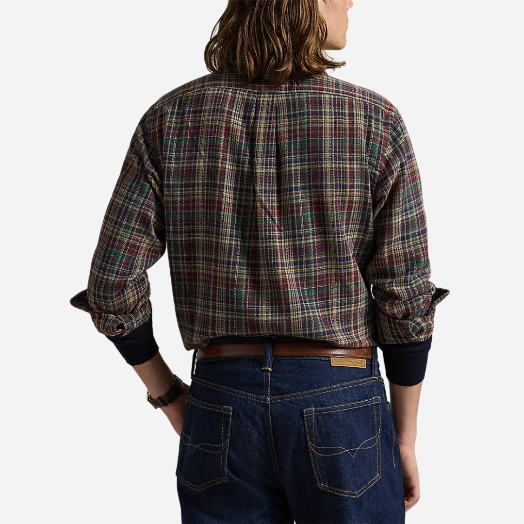 POLO RALPH LAUREN ڥݥե- CUSTOM FIT PLAID BRUSHED FLANNEL SHIRT  / 2COL.