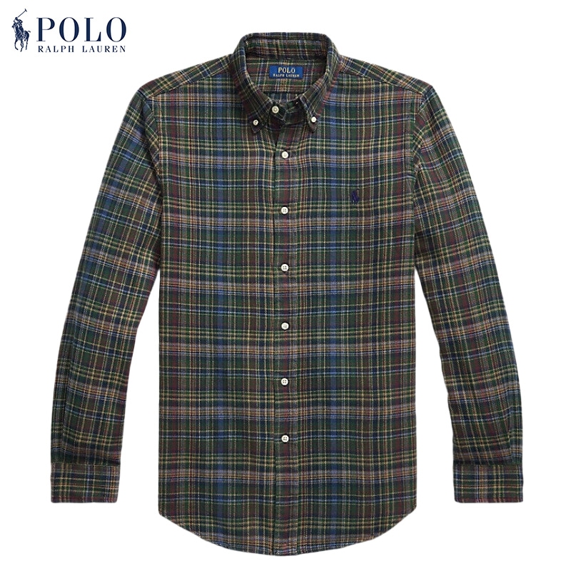 POLO RALPH LAUREN ڥݥե- CUSTOM FIT PLAID BRUSHED FLANNEL SHIRT  / 2COL.