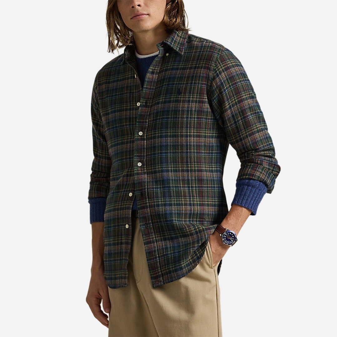 POLO RALPH LAUREN ڥݥե- CUSTOM FIT PLAID BRUSHED FLANNEL SHIRT  / 2COL.