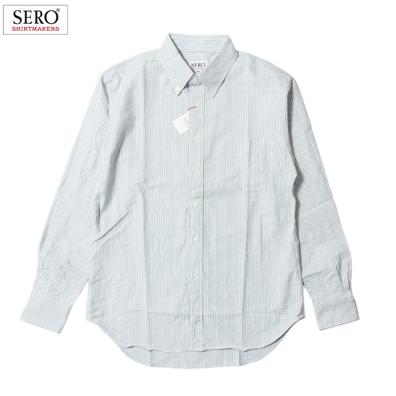 SERO [] - L/S B.D SHIRTS ܥ󥷥 _ ȥ饤(åե) / NAVY