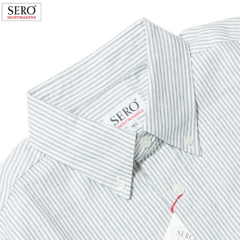 SERO [] - L/S B.D SHIRTS ܥ󥷥 _ ȥ饤(åե) / NAVY