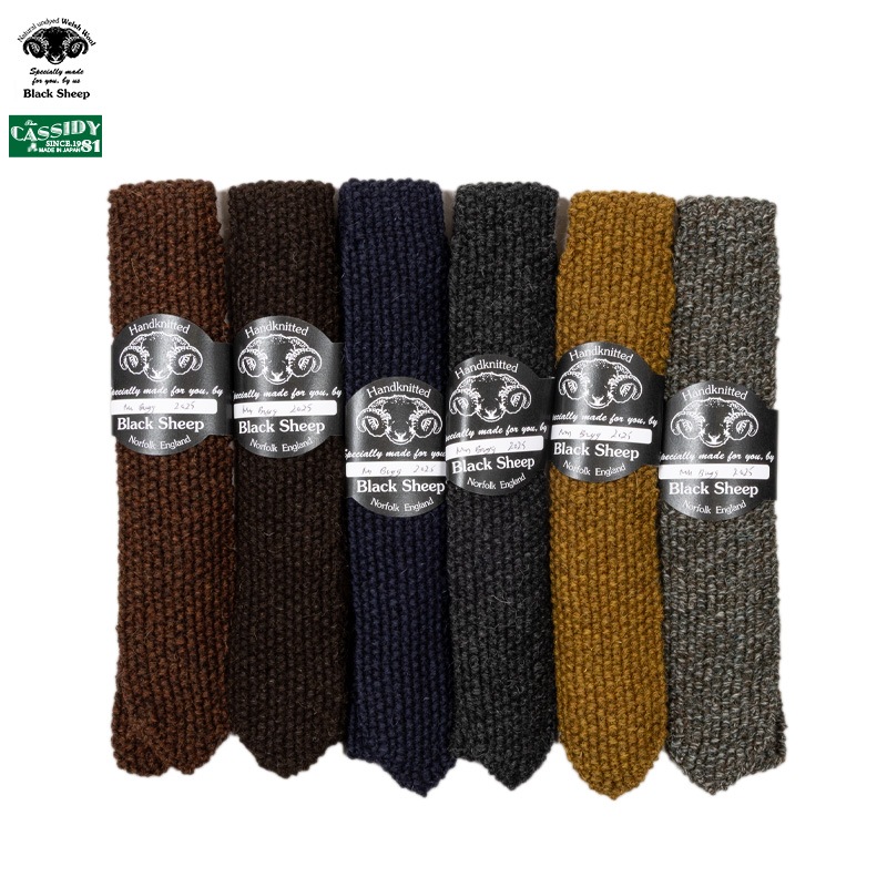 [BLACK SHEEP]  [CASSIDY'81] - SPECIAL ORDER KNIT TIE / 6COL.