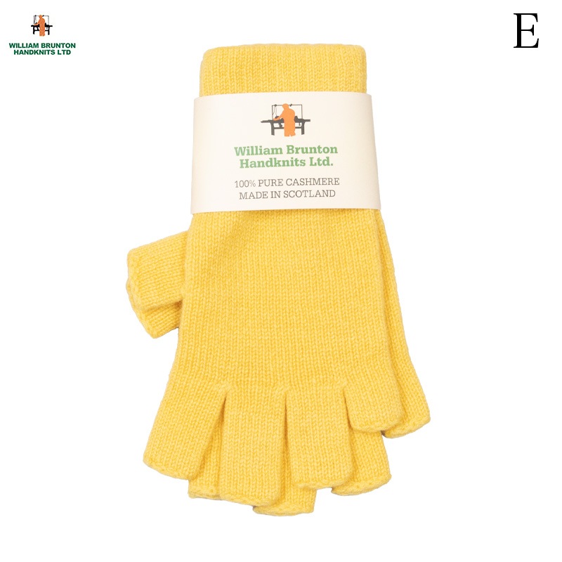WILLIAM BRUNTOM [ꥢ ֥ȥ] - PLY FINGERLESS GLOVE -100% PURE CASHMERE - 5COL.