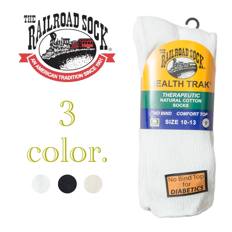 RAILROAD SOCK [쥤 å] - PACK DIABETICS/HELTH TRAK THERAPEUTIC 2P SOCKS / 3col.