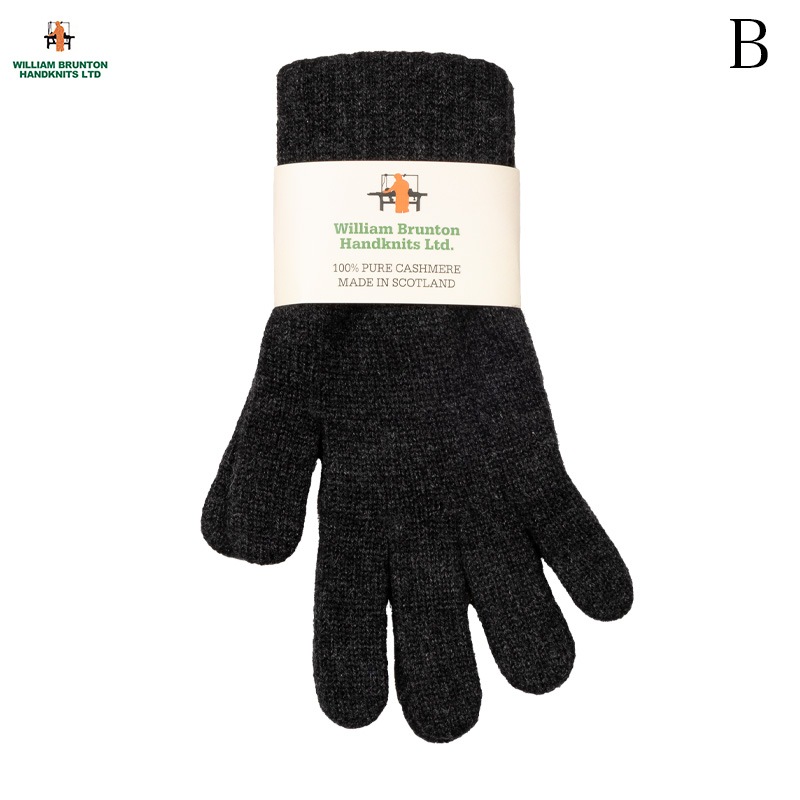 WILLIAM BRUNTOM [ꥢ ֥ȥ] - PLY GLOVE -100% PURE CASHMERE - 5COL.