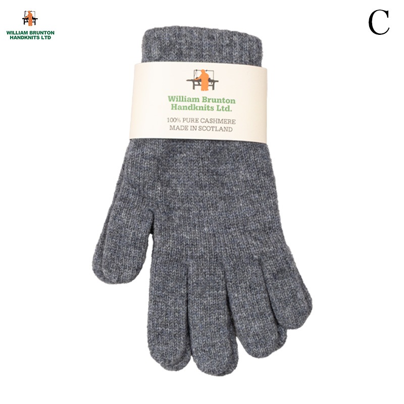 WILLIAM BRUNTOM [ꥢ ֥ȥ] - PLY GLOVE -100% PURE CASHMERE - 5COL.