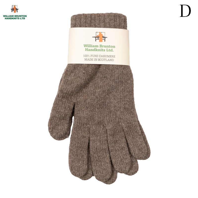 WILLIAM BRUNTOM [ꥢ ֥ȥ] - PLY GLOVE -100% PURE CASHMERE - 5COL.
