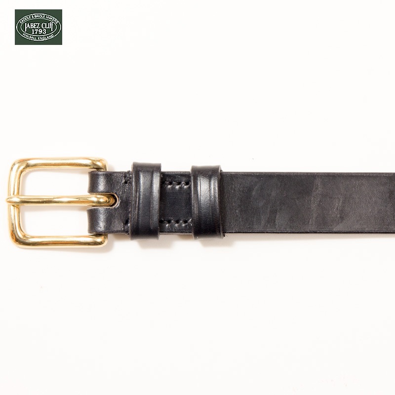 JABEZ CLIFF [٥ġ] / 2.8cm LEATHER BELT- Black