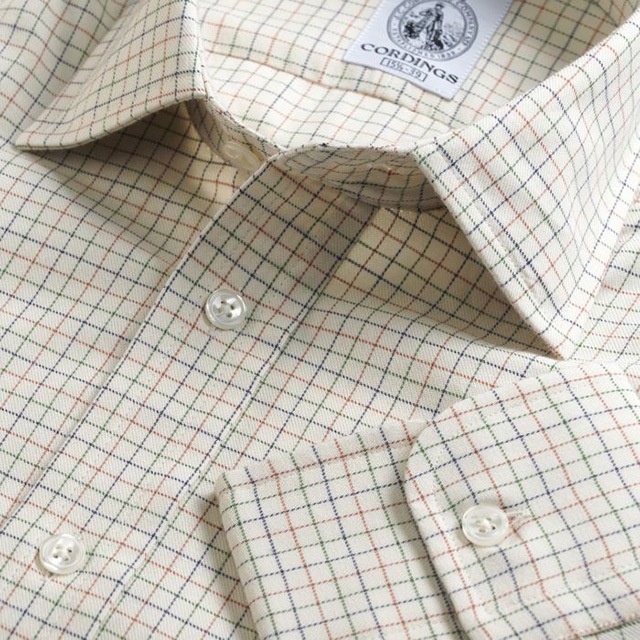 CORDINGS �ڥ����ǥ��󥰥��� - FINE TATTERSALL SHIRT - 2COL.