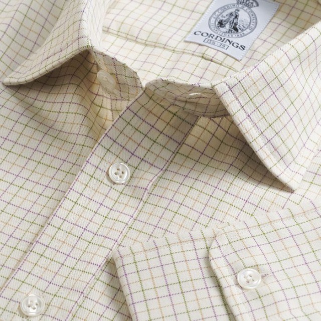 CORDINGS �ڥ����ǥ��󥰥��� - FINE TATTERSALL SHIRT - 2COL.