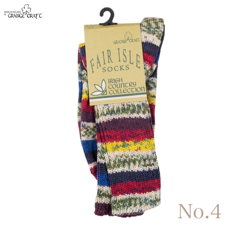 GRANGE CRAFT [����󥸥�����ե�] - FAIRISLE WOOL SOCKS  / 6Col.
