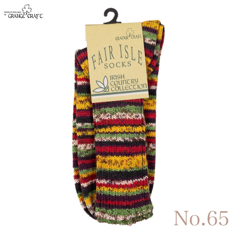 GRANGE CRAFT [����󥸥�����ե�] - FAIRISLE WOOL SOCKS  / 6Col.