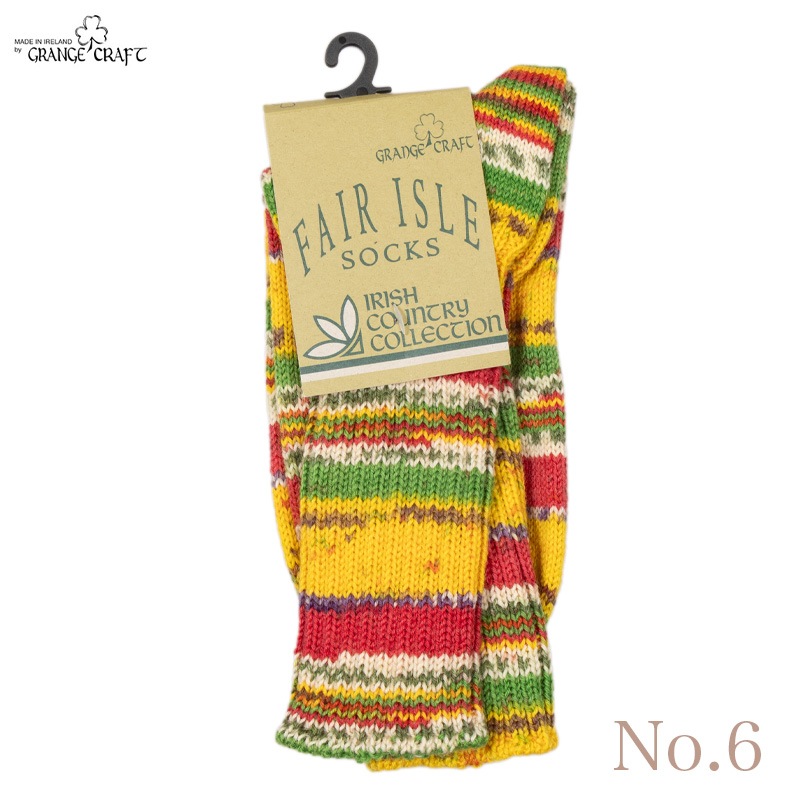 GRANGE CRAFT [����󥸥�����ե�] - FAIRISLE WOOL SOCKS  / 6Col.