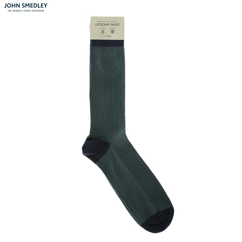 JOHN SMEDLEY [󡦥ɥ졼] - CORTLAND_ Unisex Ribbed Bicolour Socks / 3Col.