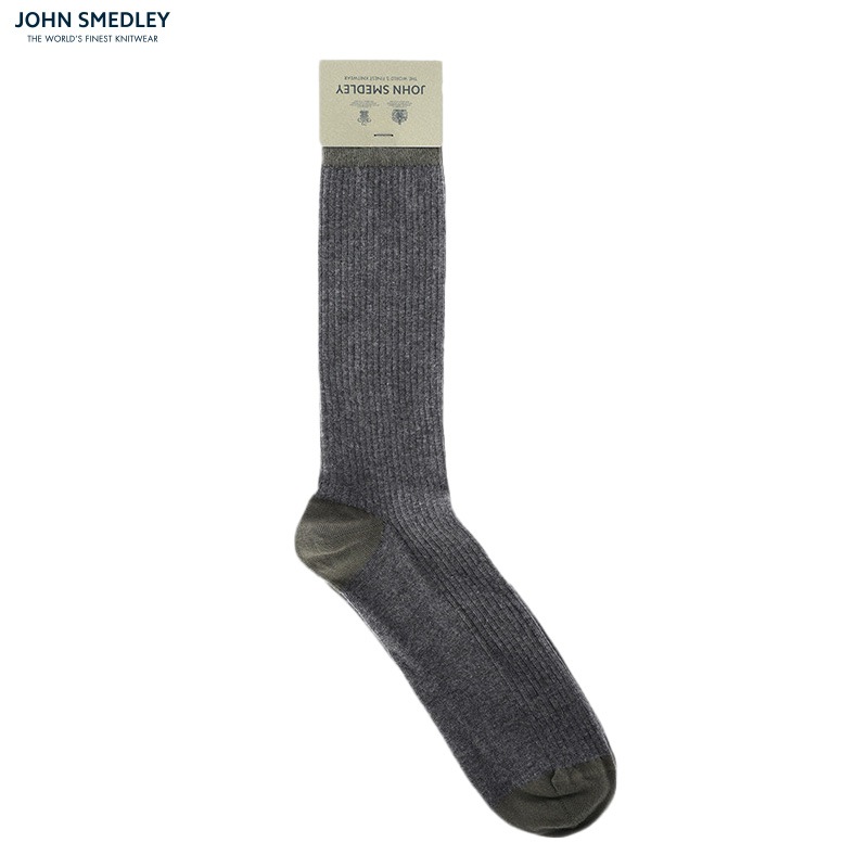 JOHN SMEDLEY [󡦥ɥ졼] - CORTLAND_ Unisex Ribbed Bicolour Socks / 3Col.