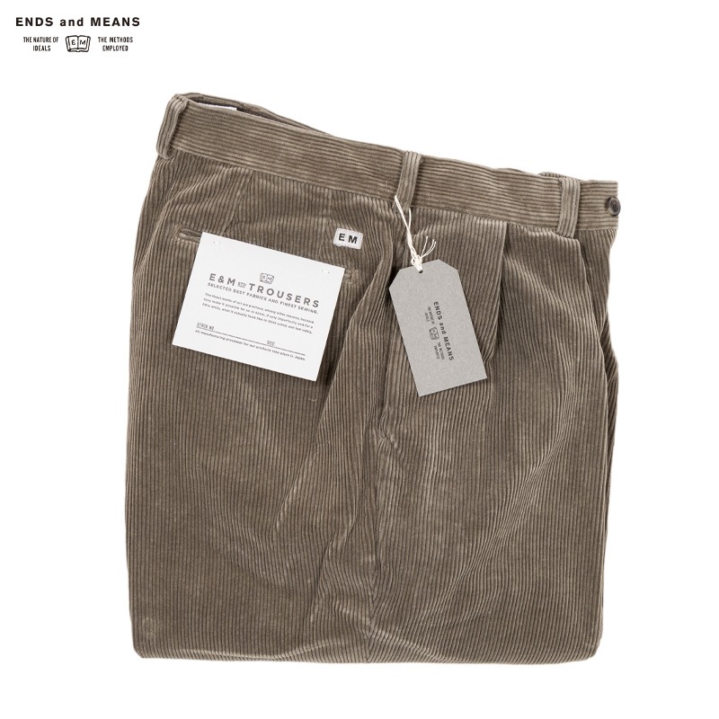 ENDS and MEANS [���󥺥���ɥߡ���] - GLANDPA 2TAC TROUSERS - CORDUROY - 2COL.
