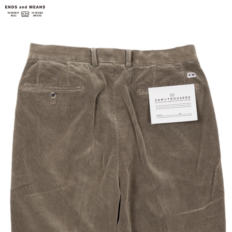 ENDS and MEANS [���󥺥���ɥߡ���] - GLANDPA 2TAC TROUSERS - CORDUROY - 2COL.