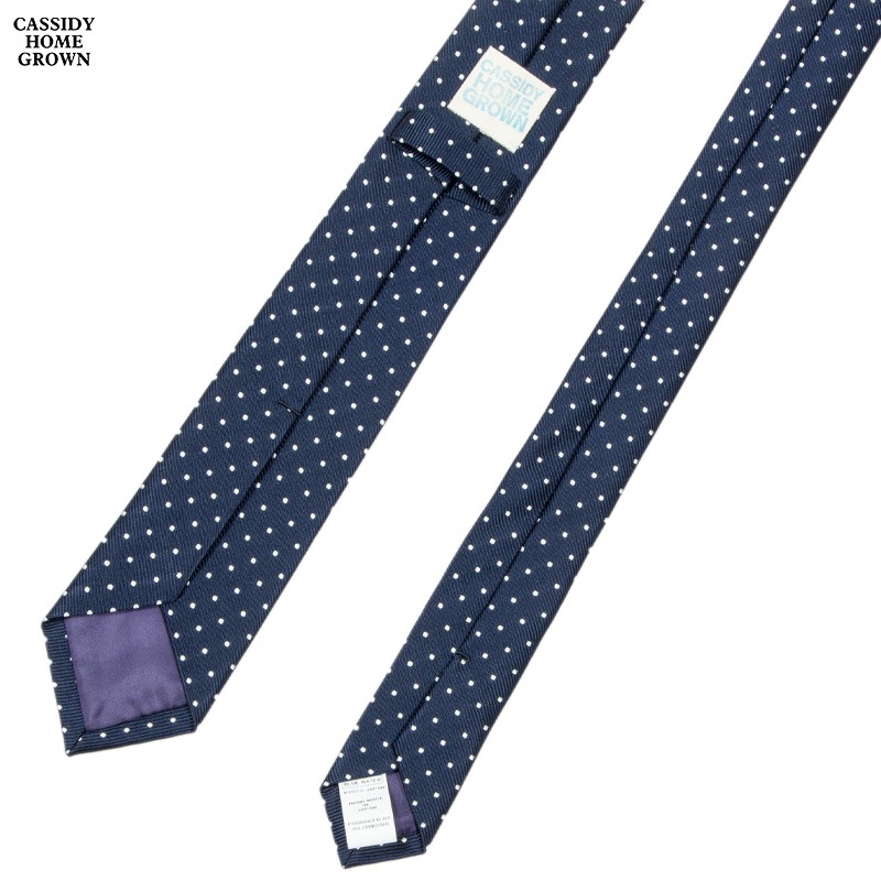 CASSIDY HOME GROWN [㥷ǥۡ॰] - NECK TIE - DOT TIE - NAVY