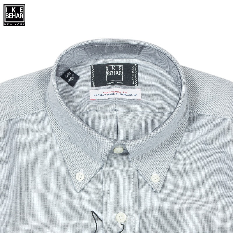 IKE BEHAR [ ١ϡ] - OXFORD B.D SHIRT - TRADITIONAL FIT / NAVY