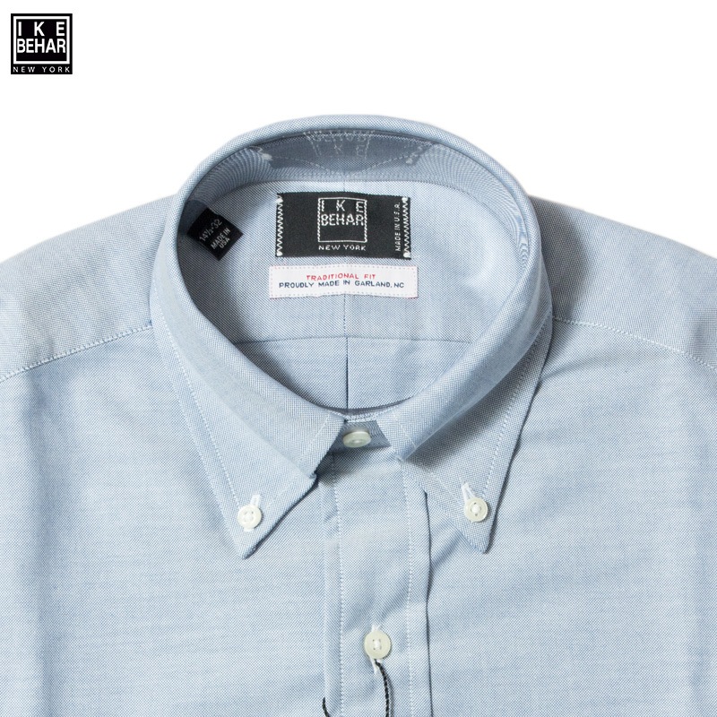 IKE BEHAR [ ١ϡ] - OXFORD B.D SHIRT - TRADITIONAL FIT / BLUE