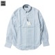 IKE BEHAR [ ١ϡ] - OXFORD B.D SHIRT - TRADITIONAL FIT / BLUE