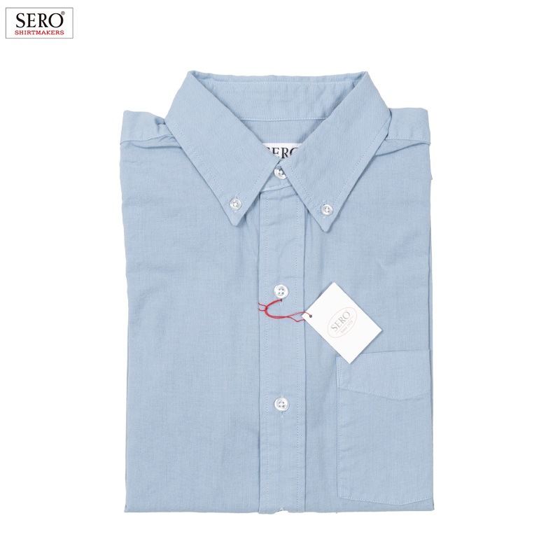 SERO [] - SHORT SLEEVE B.D. SHIRT - GARMENT DYE - 3COL.