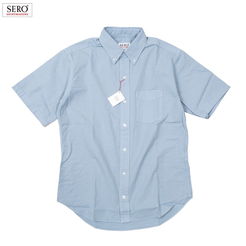 SERO [] - SHORT SLEEVE B.D. SHIRT - GARMENT DYE - 3COL.
