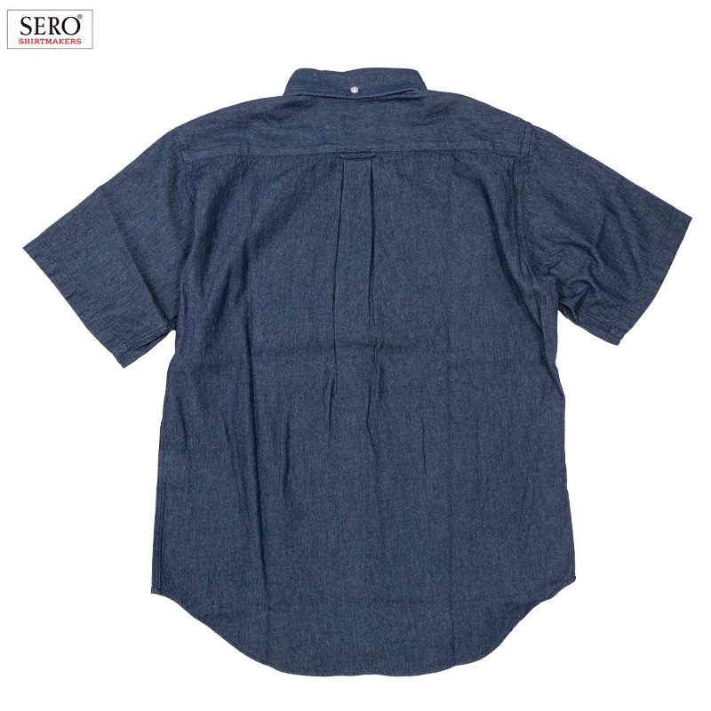 SERO [] - SHORT SLEEVE B.D. SHIRT - 5.5oz DENIM - INDIGO