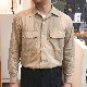 RULE [롼] - COTTON SILK OPENNECK SHIRT / BEIGE