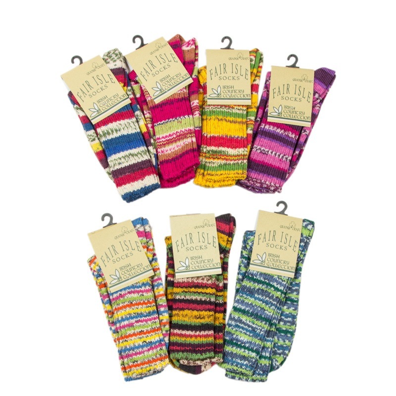 GRANGE CRAFT [󥸥ե] - FAIRISLE WOOL SOCKS  / 9Col.