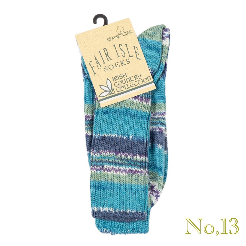 GRANGE CRAFT [󥸥ե] - FAIRISLE WOOL SOCKS  / 9Col.