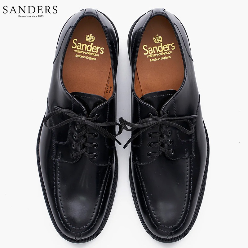 SANDERS [] - MILITARY APRON DERBY - BLACK