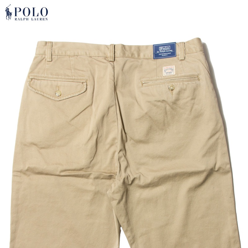 RESTOCKPOLO RALPH LAUREN ڥݥե- WHITMANCHINO-PLEATED CHINO - KHAKI