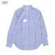 SERO [] - L/S B.D. SHIRTS - STRIPE - BLUE / WHITE