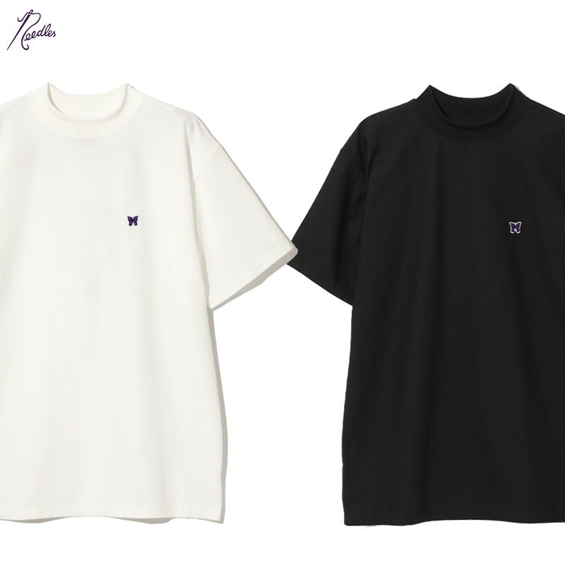 NEEDLES[ˡɥ륹] - S/S MOCK NECK TEE - POLY PIQUE