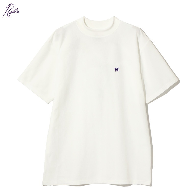 NEEDLES[ˡɥ륹] - S/S MOCK NECK TEE - POLY PIQUE